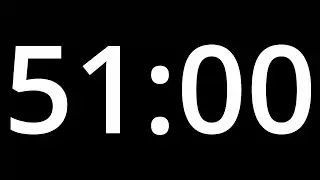 51 MINUTE TIMER with alarm - COUNTDOWN Clock Alarm