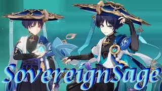 Genshin Impact: Scaramouche | 2nd Idle Animation | Anemo Vision Barer!