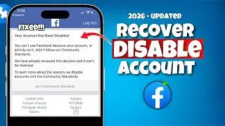 Fix We've disabled your account Facebook  || facebook permanently disabled account recovery