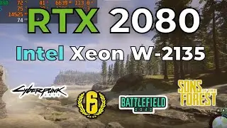 RTX 2080 + Intel Xeon W-2135 Benchmarks (4 Games Tested)