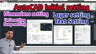 AutoCAD initial setting | Introduction to AutoCAD | AutoCAD setting for Engineering Drawing /Graphic