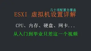 vSphere入门⑦ 10分钟做全网最强的ESXI速通视频！