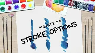 Stroke Methods for Texturing in Blender 2.8
