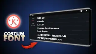 🔥How to Add Custom Font For Kinemaster / Make Custom Fonts Add in Kinemaster