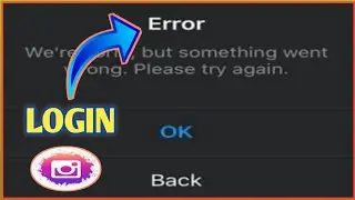 Instagram login error problem 2021// fix instagram login error problem