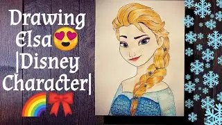 How to draw elsa from frozen | Disney character |