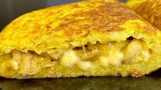 БЕЗ ТЕСТА! БЕЗ ДУХОВКИ! Беру 3 картофеля,1 яйцо и 1 ст.л.муки. ВКУСНЕЕ ЛЮБОЙ ЗАПЕКАНКИ в 💯 раз.