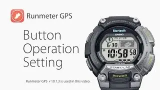 CASIO STB-1000 - How to change the watch button operation setting in Runmeter GPS v10.2