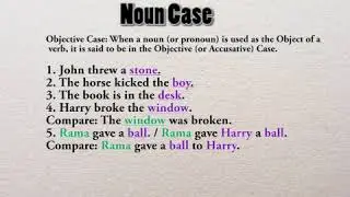 Noun Case - Learn English Grammar