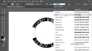 Wrap Text Around A Circle with Adobe Illustrator Tutorial
