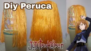 Diy Peruca Nobara Kugisaki - Jujutsu Kaisen
