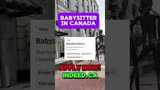 BabySitter In Canada I Direct Hiring I Buhay Canada #shorts
