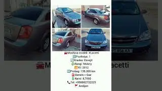 Lacetti sotiladi Andijon