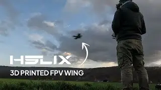 Preview and Maiden of the Helix - 3D printed FPV Wing