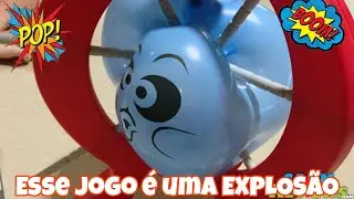 Jogo da bexiga BOOM BOOM BALLOON Jogando com a mamãe #jogos #brincadeiras #bagunça