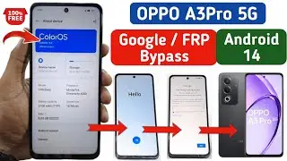 OPPO A3 PRO 5G FRP BYPASS ANDROID 14 | How to FRP Bypass Oppo A3 Android 14 | Without PC