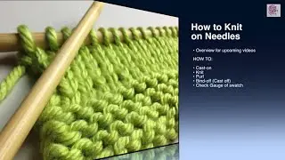 How to Knit - Cast On Beginner (with closed captions) start knitting