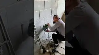 Machine That Drills A Path For Electrical Wires In The Wall In Seconds