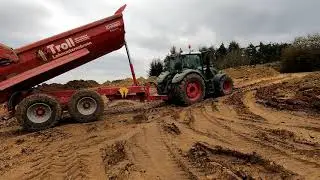 🚜 2x Fendt 724 Vario mit Krampe Mulde - Erdaushub für Haus 2021 - HD - 🚜
