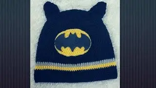 طريقة عمل ايس كاب علي شكل باتمان How to crochet Batman icecap