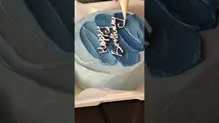 Бенто-торт. Простой дизайн с мазками