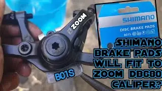 DIY#25-changed brake pads of zoom db680 brake caliper #shimano #b01s #db680