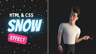 Snow in HTML and CSS || Snowfall animation css || B CODER