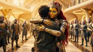 I was brought to the space station. The queen hugged me and said, “I know you, human..”