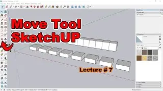 Move tool in SketchUp pro || SketchUp MOVE TOOL SECRET