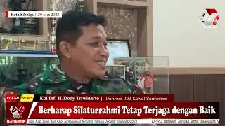 As his term as Danrem 023/KS ends, Colonel Inf Dody Triwinarto bids farewell to the media crew.