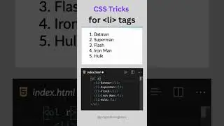 Reverse numbering of HTML list items | Ordered list with specific number