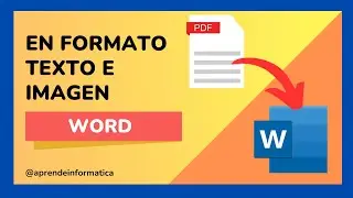 🔵 How to INSERT a PDF into Word: two methods for text and image formatting