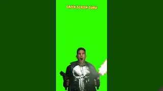 Green Screen Animation - The Punisher Attacking 