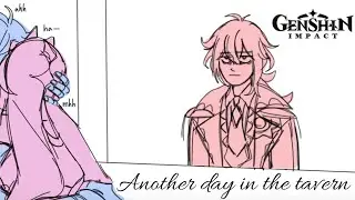 [Genshin Impact Comic Dub] Another day in the tavern