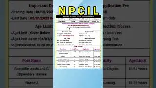 npcil recruitment 2022 