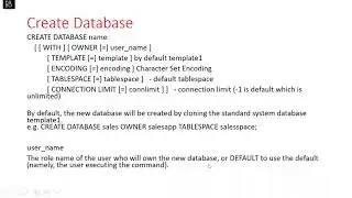 PostgreSQL Database Management Part 1