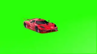 Sports Car green Screen || Koenigsegg Agera Rs || 360 Degree Moving || No Copyright Green-screen 01