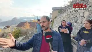 Hakkari gazi mahallesinde çöken yol mahalleyi mağdur etti.