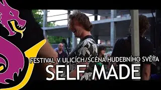 Kapela Self Made na Havlíčkově nábřeží 28 – Festival v ulicích 2021 – stage Hudební Svět