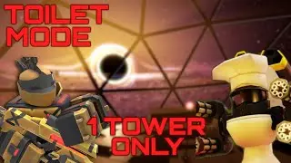 SOLO Toilet Mode with GOLDEN RANGER | Tower Defense X | Roblox