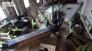 Alton Watermill - Installation of the new shaft