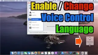 Enable CHANGE Voice Control Language on macOS Catalina