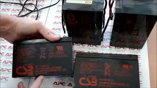MGE Evolution 1550 battery replacement замена батарей