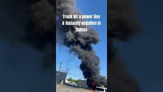 INSANE TRUCK FIRE #shorts