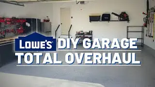 DIY Garage Transformation with Epoxy Floors, Tool Organization, Wall Shelves, and Door Opener!