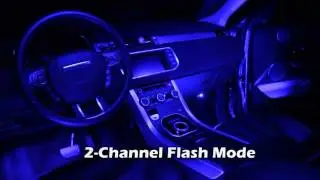 XKGLOW 4x12inch Single Color LED Car Truck Accent Interior Light Kit