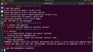 Servidor Apache + Php amb Alpine-linux