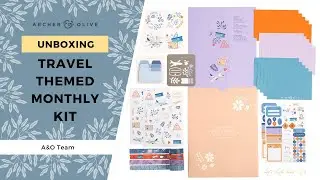 Adventure Awaits | Travel Bullet Journal Monthly Kit