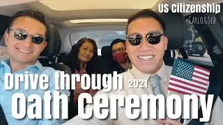 DRIVE THROUGH Oath Ceremony 2021 | US Citizenship | What you need to know | Carlo&Seb