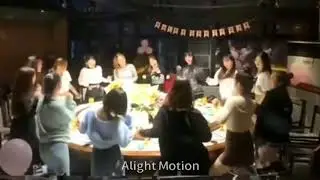 Loona dancing on a table tiktok